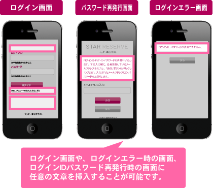 マイページフリースペースの設定